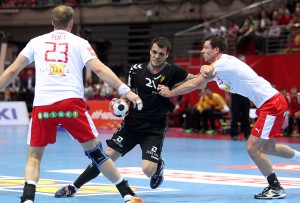 2016.01.18 Gdansk Pilka reczna EHF Euro 2016 Mistrzostwa Europy w pilce recznej mezczyzn Czarnogora - Dania N/Z Vasko Sevaljevic FOTO Piotr Matusewicz / Pressfocus  2016.01.18 Gdansk Handball EHF Euro Poland 2016  Montenegro vs Denmark Vasko Sevaljevic FOTO Piotr Matusewicz / Pressfocus
